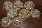 Antique murano Glass Flower venetian clear gold vintage chandelier Part lamp