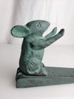 Mouse ratatouille Cast Iron Door Stop Door Wedge Stopper Rustic  Home Decor