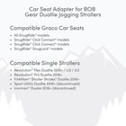 Stroller Adapter Graco Car Seats 31 5x15 5x4 6 Inch Bob Gear S02984500 Duallie