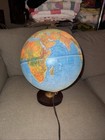 Replogle World Horizon Series 12    Lighted Globe Raised Topography Hardwood Base