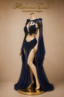 Professional Egyptian Belly Dance Bra   Skirt Set Crystal Rhinestone Costume