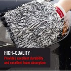 Maxshine 1130004w Microfiber Mitt Wash Mixed Color Black white
