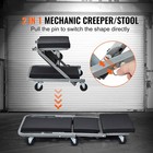 2 In 1 Z Creeper Seat Rolling Chair Auto Mechanics Shop Garage Work Stool