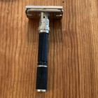Vintage Gillette Black Adjustable Safety Razor 1-9 Made In U s a  