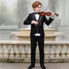 Boys Slim Fit Suits Formal Tuxedo 4 Piece Size 14 Kids Dresswear Outfits With   