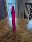 Vintage Pink Glass Bottle Vase 12  Tall 5 Section Stacked Bubble Retro Mcm Decor