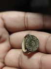 Ancient Bronze Ring Genuine Roman Byzantine Ornamented Collectible Dark Patina
