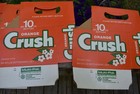 6 Vintage Orange Crush Bottle Cartons  Nos  6 Pack  10 Oz 