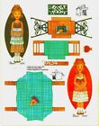 Original Vintage Uncut 1981 The Ginghams Visit Gramma Paper Dolls nostalgic 