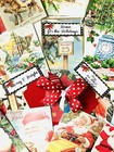 Christmas Scrapbook Christmas Junk Journal Kit Paper  Tags Quotes Ephemera  xt25