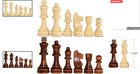 Luxury Handcrafted Wooden Chess Pieces Set - 3 15    King With Storage Bag