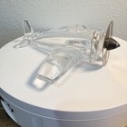 Rare Sasaki Crystal Airplane With Metal Blade