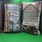 Two Tapestries 11 1 2 X 7 Vintage Cat Throw Pillow Small  It   s Love Throw Pillow