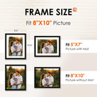 8x10 Picture Frame Set Of 10  Photo Frame Bulk With Hd Plexiglass  Display Pictu