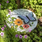Bechivie Garden Stepping Stones Outdoor Butterfly Step Regular  Blue 