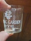 Antique Old Rare Spring Garden Rye Whiskey Pre Pro Advertising Shot Glass