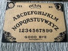 Vintage 1938 William Fuld Ouija Board Wooden Planchette Original Blue Ghost Box 