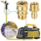 3 8  M22 Brass Pressure Washer Quick Release Connect Fitting Coupling Adapter