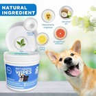 Pet Dental Finger Wipes For Dogs  cats Teeth Cleaning Finger Wipes Embossed 50ct