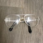  Vtg 1960 s Universal Optical 5 1 2 Silver Aviator  Eyeglasses Frames Only