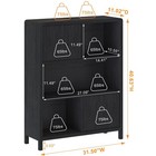 Small Bookshelf With Storage  Wooden Cube Bookcase With Doors  Cube Storage O   