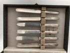 Vintage 1847 Roger   Sons Silver Plate W original Case Set For 6  26 Pics 