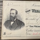 Oneonta   New York - Wilber National Bank - Bank Check - July August 1882