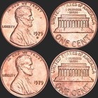 1979 P And D Lincoln Memorial Cents  2  Random Coins From Obw Rolls Bu