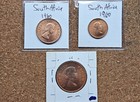 3 Nice Old Bu British South Africa Coins 1960 Vintage World Foreign    