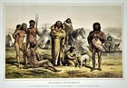 1883 Blackie Atlas Print South America Indian Races Botocudos Brazil Patagonia