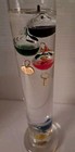  Vintage Galileo Thermometer 13   Glass Tube W  Floating Spheres Handmade In Ger