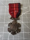 Pre-wwi Us Army   Navy Union Membership Brass Medal   Ribbon Gustave Fox Co 