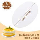 6 Pcs White Round Cake Boards 10 Inch Circle Cake Base