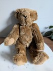 Vermont Teddy Bear Plush Brown Jointed Stuffed Animal Vintage Made In Usa