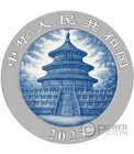 2025 China Panda Porcelain 30g Silver Colorized Silver Art Coin