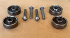 Set Of 4 Singer Treadle Sewing Machine 1900-30 Original Base Wheels W  New Pins
