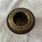 Guinness Son   Co Ltd Beer Bung Ashtray Paperweight Wood Metal Vintage Antique