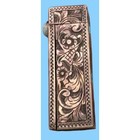 Vintage Lipstick Holder 800 Silver Case Blue Cabochon Etched 32gm