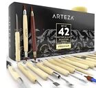 Arteza Pottery   Polymer Clay Tools 42-piece Sculpting Set Steel Tip Tools