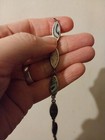 Lot   Set Vintage Sterling   925 Albalone Bracelet And Earrings