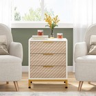 Night Stands For Bedrooms  Light Wood Grain End Tables Nightstands W  3 Drawers