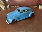 Vintage Blue Jnf Vw Split Window Tin Car Germany Bug Toy Windup Old Antique 