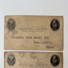 Antique Thames Tow Boat Co New London Ct Postal Cards Lot Historic Connecticut