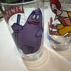 Vintage 1977 Mcdonalds Glasses Action Series Set Of 4 Mcdonaldland Characters