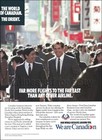Lot Of 4 Canadian Airlines Intl Ads 1986-1989 Advert Airways Cp Air Pacific