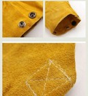 Long Split Leather Welding Sleeves Protective Splatter Heat Arm Straps Sleeve 00