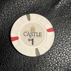 Trump   s Castle  1 Casino Chip Atlantic City New Jersey - Vintage Collectible