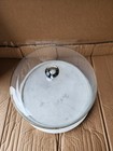 Cake Stand With Dome Glass Lid Cover  Marble Base Cake Plate Serving Platter