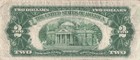 Usa    2  Series Of 1953 B  Block  - A  Red Seal  Star  Circulated Banknote La S