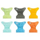 Babygoal Cloth Diaper Covers 6 Pack With Wet Bag For Fitted Diapers And Prefo   